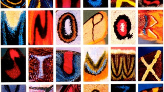 The entire alphabet, photographed on butterfly wings